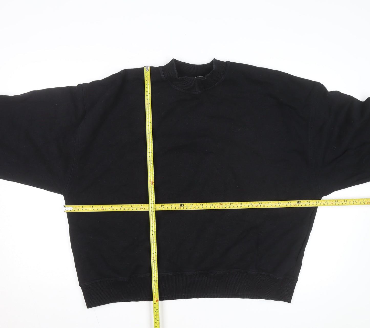 Destructive Mens Black Crew Neck Pullover Sweatshirt Size L