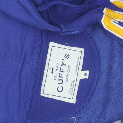 Cuffy’s Men’s Blue Full Zip Hoodie M College Graphic Cape Cod