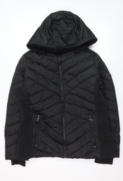 Nautica Women's Black Water Resistant Puffer Jacket Size 18