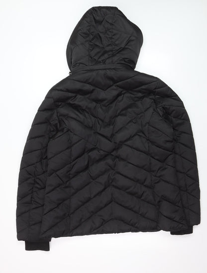 Nautica Women's Black Water Resistant Puffer Jacket Size 18