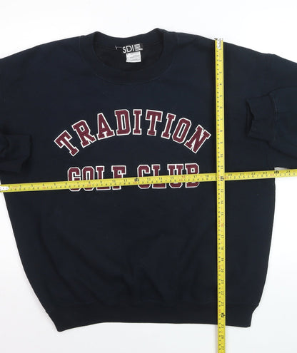 SDI Men's Blue Tradition Golf Club Pullover Sweatshirt L