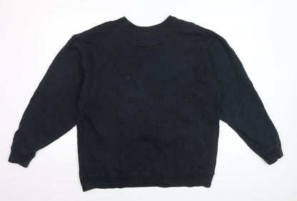 Croft & Barrow Men's Black Wolf Graphic Pullover Sweatshirt M