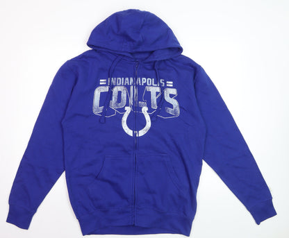 Starter Men's Blue Full Zip Hoodie Medium Indianapolis Colts Sportswear
