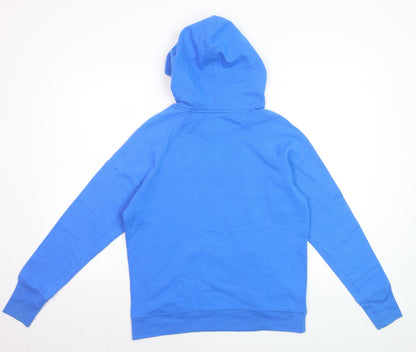 Champion Men's Blue Pullover Hoodie Small Logo Athletic Sweatshirt