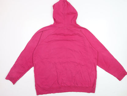 Store One Women Pink Cotton Pullover Hoodie Size 20