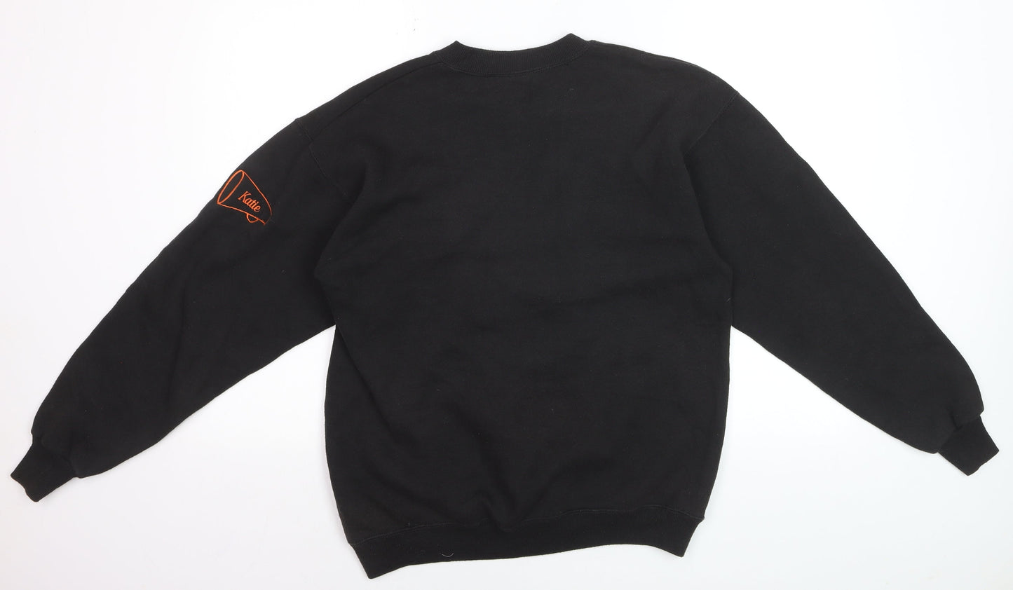 Lee Men's Black Bengals Embroidered Crew Neck Sweatshirt M
