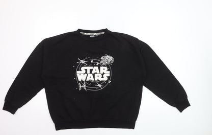 Star Wars Men’s Black Sweatshirt Small Regular Fit Pullover