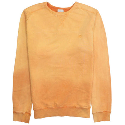 Timberland Womens Orange Cotton Crew Neck Pullover Sweatshirt L
