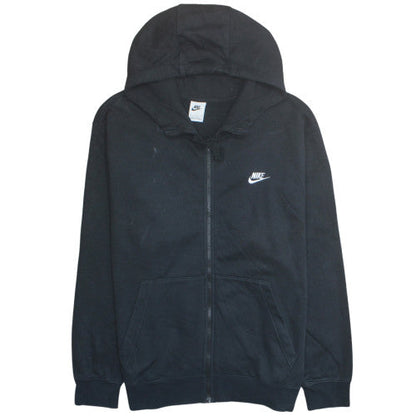 Nike Men's Black Full Zip Hoodie Size M Regular Fit Fleece