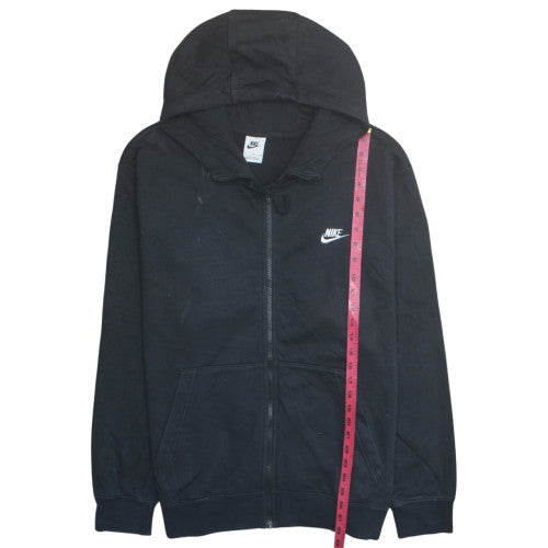 Nike Men's Black Full Zip Hoodie Size M Regular Fit Fleece