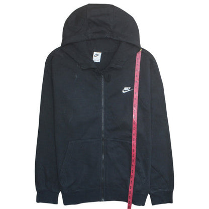 Nike Men's Black Full Zip Hoodie Size M Regular Fit Fleece