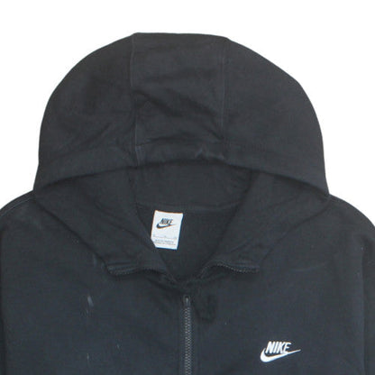 Nike Men's Black Full Zip Hoodie Size M Regular Fit Fleece