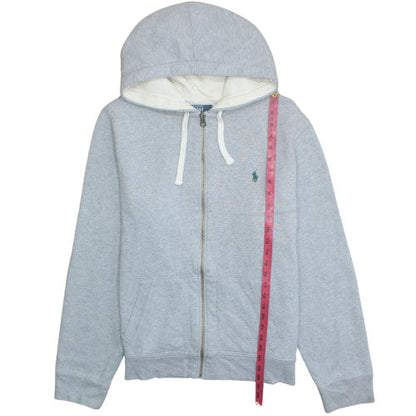 Polo Ralph Lauren Men's Grey Full Zip Hoodie XL Fleece Cotton