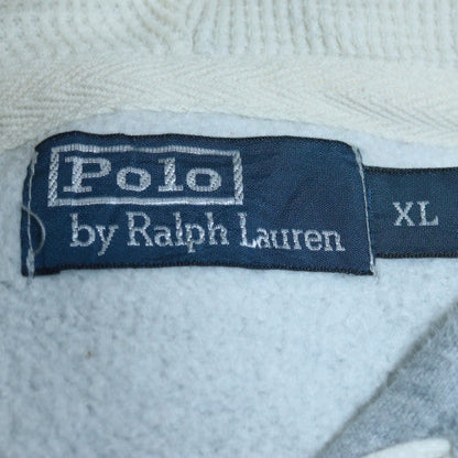 Polo Ralph Lauren Men's Grey Full Zip Hoodie XL Fleece Cotton