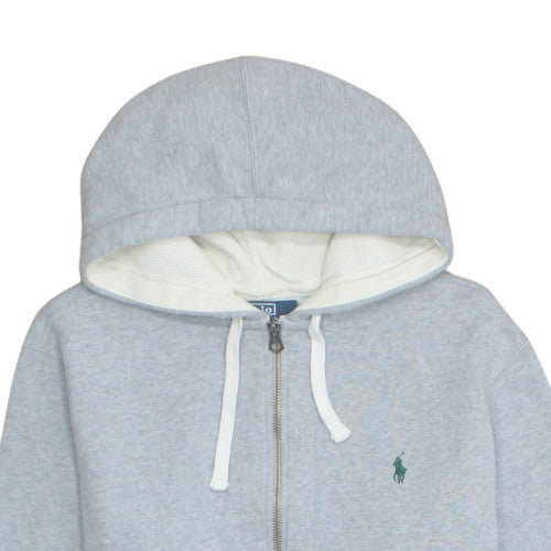 Polo Ralph Lauren Men's Grey Full Zip Hoodie XL Fleece Cotton