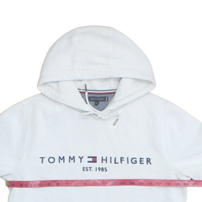 Tommy Hilfiger Men's White M Pullover Hoodie Classic Logo