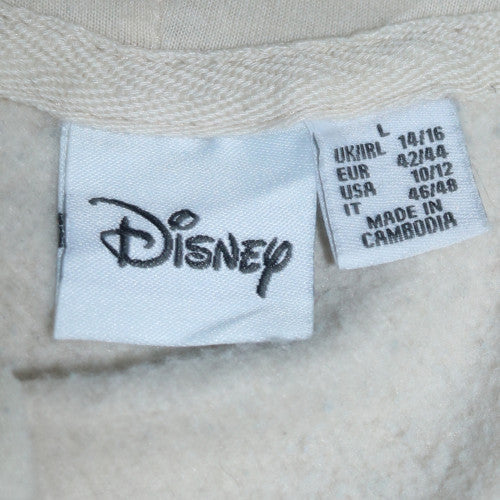 Disney The Lion King Unisex White Pullover Hoodie L Graphic Fleece