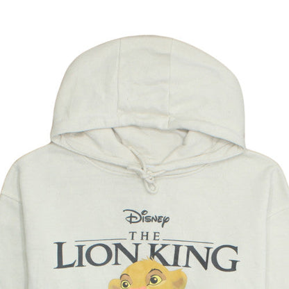 Disney The Lion King Unisex White Pullover Hoodie L Graphic Fleece
