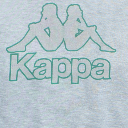Kappa Men's Grey Pullover Sweatshirt L Vintage Crew Neck Sports Logo