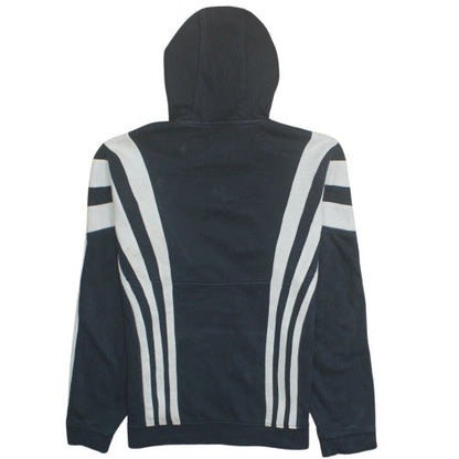 Adidas Men's Black XS Pullover Hoodie with Logo & Stripes