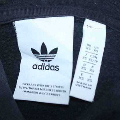 Adidas Men's Black XS Pullover Hoodie with Logo & Stripes