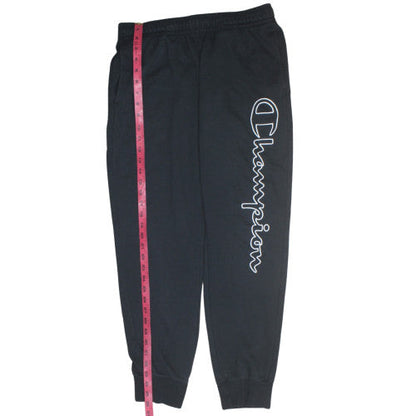 Champion Men Black Jogger Sweatpants Small Regular Fit Activewear
