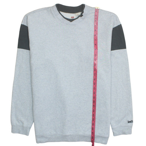 Levi's Men's Grey Oversized Crew Neck Sweatshirt Size M