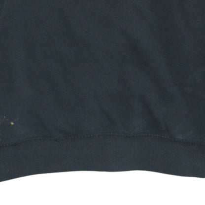 Champion Men's Black Pullover Sweatshirt M Crew Neck Logo Fleece