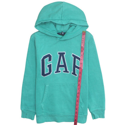 GAP Boys Green Pullover Hoodie 8 Years Logo Fleece Sweatshirt