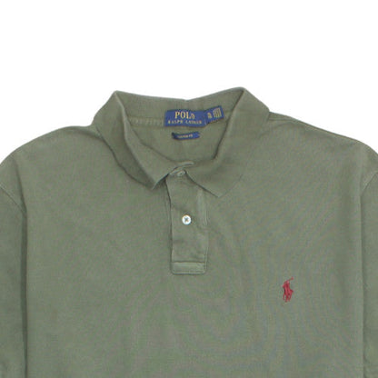 Ralph Lauren Men's Green Custom Fit Polo Shirt Size XL Cotton