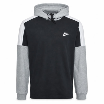 Nike Mens Black Grey Pullover Hoodie Medium Regular Fit