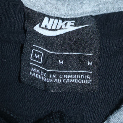 Nike Mens Black Grey Pullover Hoodie Medium Regular Fit