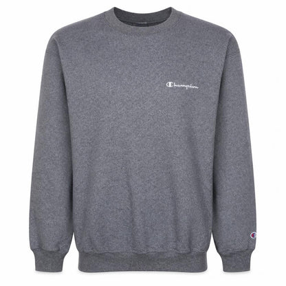 Champion Men Grey Pullover Crew Neck Sweatshirt Size L