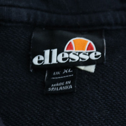 Ellesse Mens Blue XL Pullover Hoodie with Logo and Front Pocket