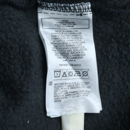 Adidas Mens Black Pullover Hoodie L Regular Fit Fleece Sportswear