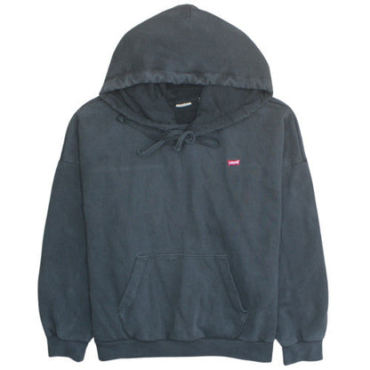 Levi's Men's Black Pullover Hoodie Medium Regular Fit Fleece