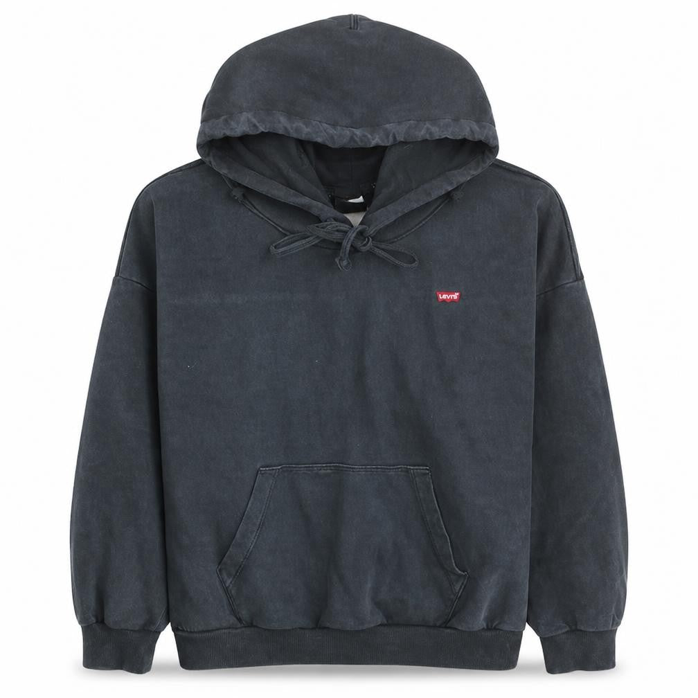 Levi's Men's Black Pullover Hoodie Medium Regular Fit Fleece