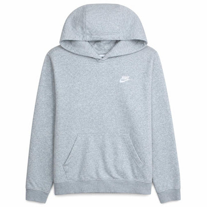 Nike Men's Grey Pullover Hoodie M Regular Fit Fleece Sweatshirt