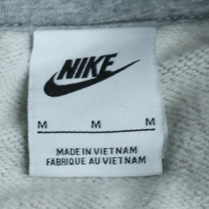 Nike Men's Grey Pullover Hoodie M Regular Fit Fleece Sweatshirt