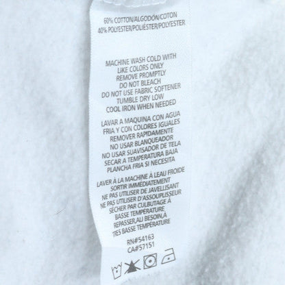 Calvin Klein Men's White Pullover Hoodie M Logo Fleece Sweatshirt