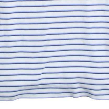 Ralph Lauren Men's White Blue Striped Polo Shirt XL