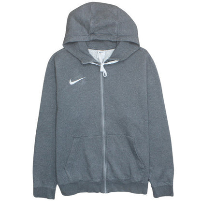 Nike Men's Grey Full Zip Hoodie L Fleece Sportswear
