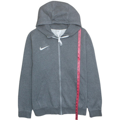 Nike Men's Grey Full Zip Hoodie L Fleece Sportswear