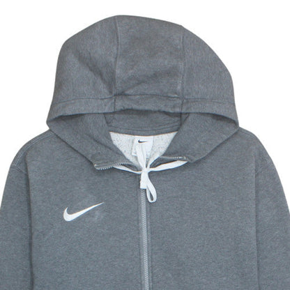 Nike Men's Grey Full Zip Hoodie L Fleece Sportswear