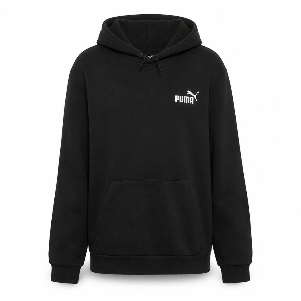 Puma Men's Black Pullover Hoodie M Fleece Sportswear