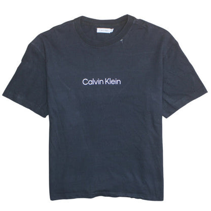 Calvin Klein Men's Black XL Crew Neck Cotton T-Shirt