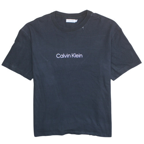 Calvin Klein Men's Black XL Crew Neck Cotton T-Shirt