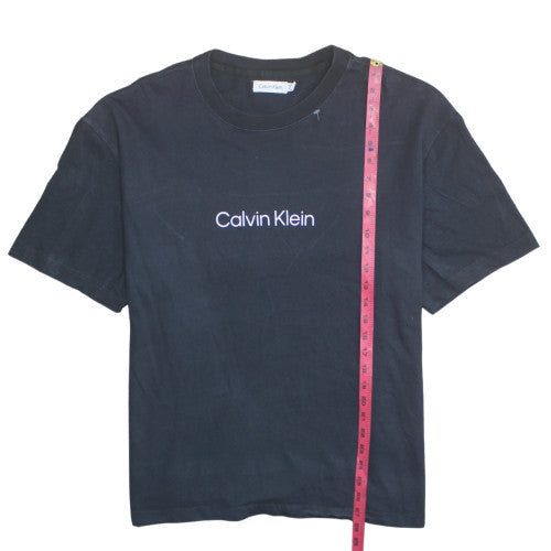Calvin Klein Men's Black XL Crew Neck Cotton T-Shirt