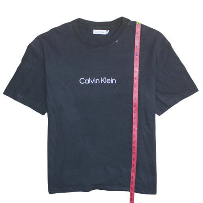 Calvin Klein Men's Black XL Crew Neck Cotton T-Shirt
