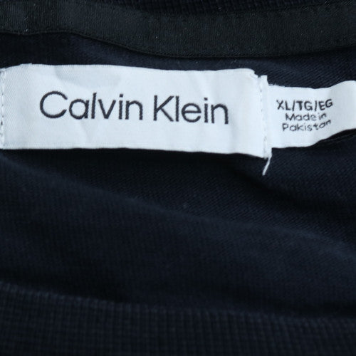 Calvin Klein Men's Black XL Crew Neck Cotton T-Shirt
